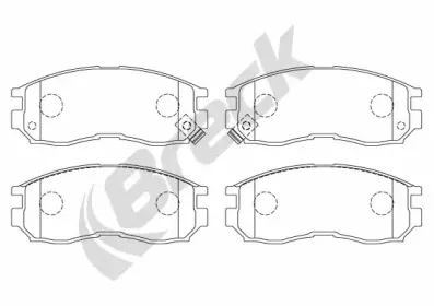 Комплект тормозных колодок, дисковый тормоз BRECK купить